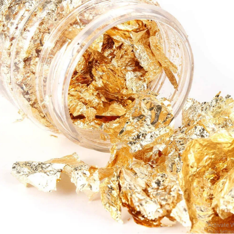 Gold Flakes per Bottle (1 gram per bottle)