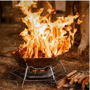 Portable Hexagonal Wood Burning Charcoal Grill