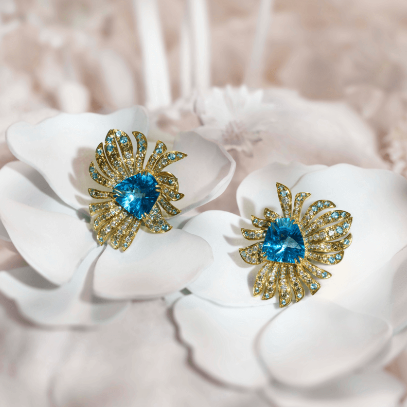 Blue Topaz Earrings