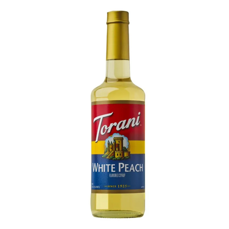 White Peach Flavored Beverage Syrup