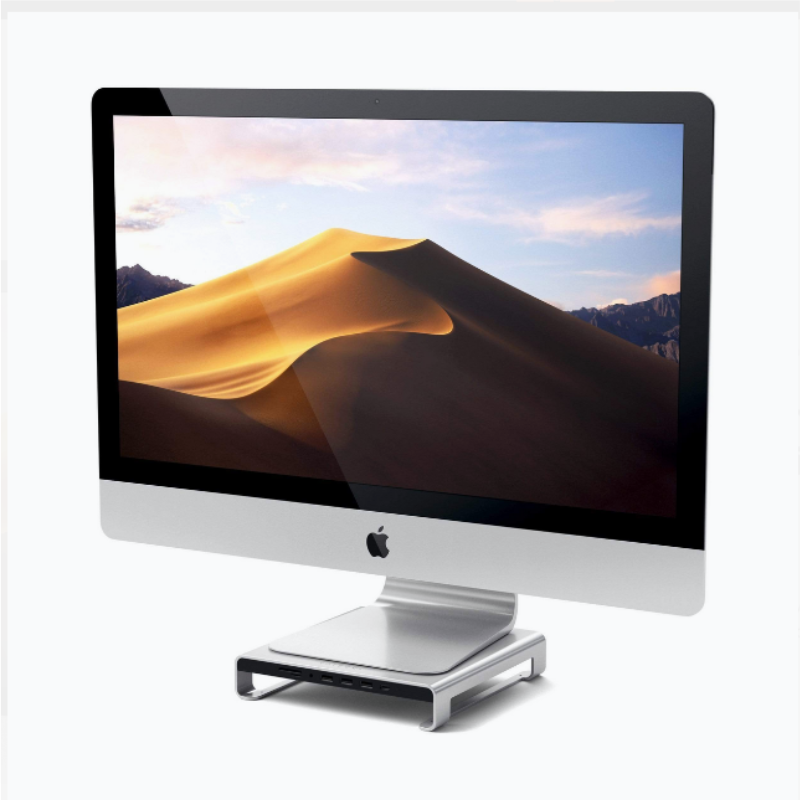 Type-C Aluminum Monitor Stand Hub for iMac