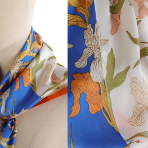 Patterned Foulard Scarf