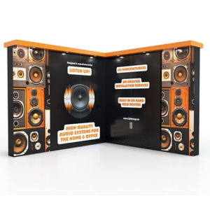 Modulink 2.3m High L Shape Display with Pelmet Lighting