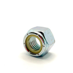 Nylon bolts 1-8in UNC Low Carbon Nylon Lock Nut Clear Zinc